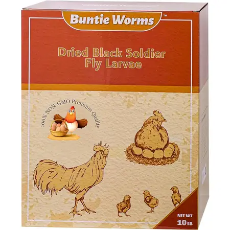 BUNTIE WORMS Dried Black Soldier Fly Larvae 10LB