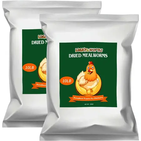 High-Protein Dried Mealworms Non-GMO and Chemical Free