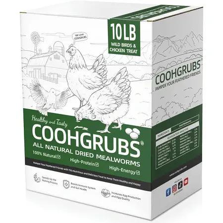 Natural Dried Mealworms Non-GMO Meal Worms for Chickens