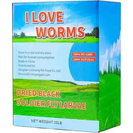 Natural Non-GMO Dried Black Soldier Fly Larvae